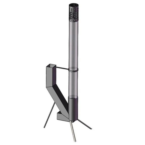 Garden Steel Patio Heater Outdoor Wood Pellet Heater 140cm Or Customize