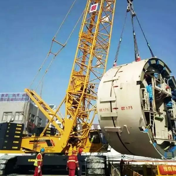 Used QUY55 55 Ton Crawler Crane for Construction Gradeability 30% Original Sale