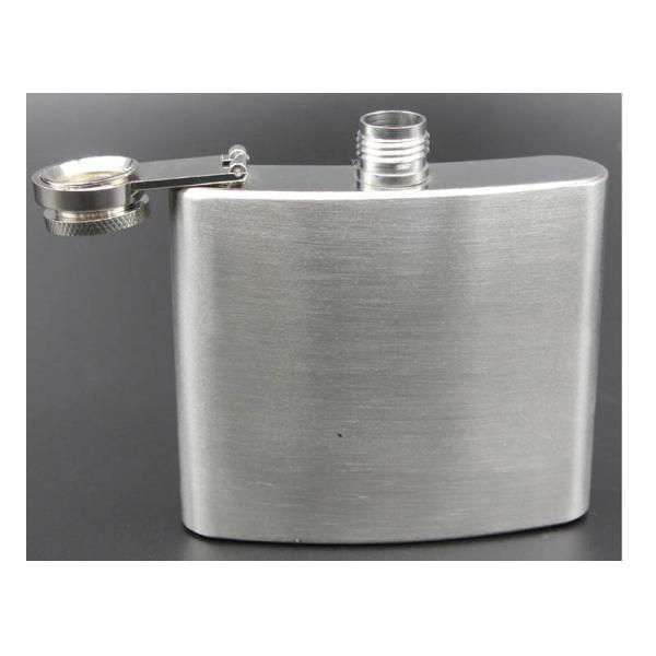 Environmental Protection 1- 18 Oz Hip Flask Plastic Cover Stainless Steel Jug