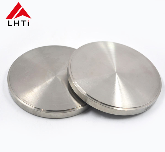 Round Silver Titanium Alloy Discs Custom Diameter / Securely Packed in Plywood Case
