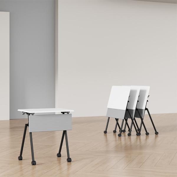 Table de formation pliante au design moderne, longue et mobile, pour conférence