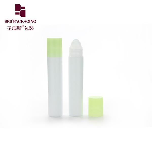 20ml Green Mist Screw-On Closure Clear Plastic Cosmetic Bottles With Glass Ball For Skin Care And Ance Treatment