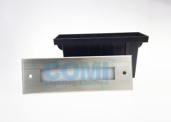 24V low voltage or 110~240VAC Linear Stair Outdoor Lighting White Print Glass Soft Beam 195mm