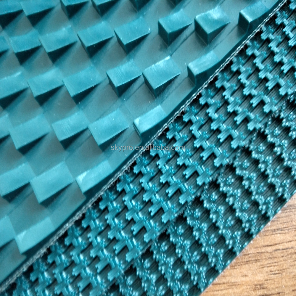 White PU Diamond Pattern Anti-static Conveyor Belt for Dough Sheeter