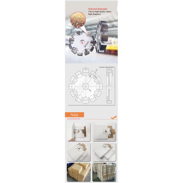 лезвия алмазной пилы вытачки зубов предохранения от 125mm 17mm для среднетвердого бетона