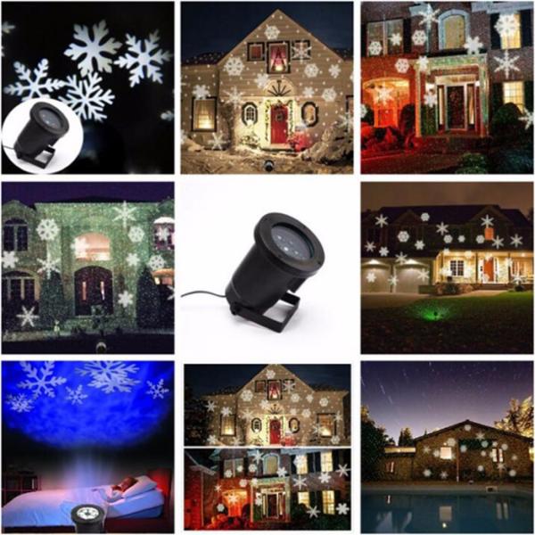 Waterproof Outdoor Christmas Lights Elf Laser Projector Red Green Moving Lights led landscape lamp