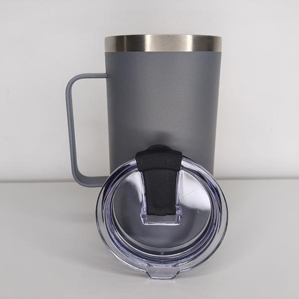 Customized Vacuum Stainless Steel Coffee Mug With Handgrip 12-24 Hours Insulation