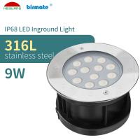 lumières au sol SMD3030 3000K d'acier inoxydable de 24V 850LM 9W