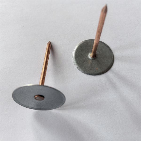 12 Ga X 38 mm Pinos de soldadura de cabeza con cápsula para aislamiento HVAC