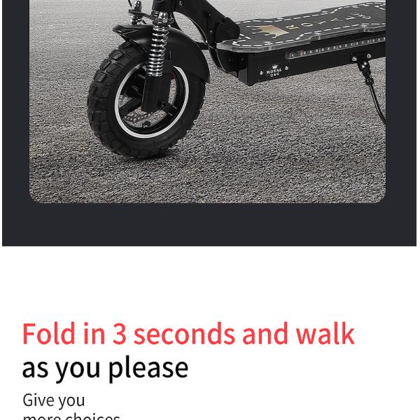 10/11 Inch 48V 60V 1000W 2000W High Power High Speed Cross-Country Electric Scooter