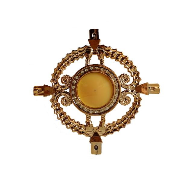 China glass fittings UV proof Plastic Golden Flower Georgian Bar Decoration Bar Insulating Glass