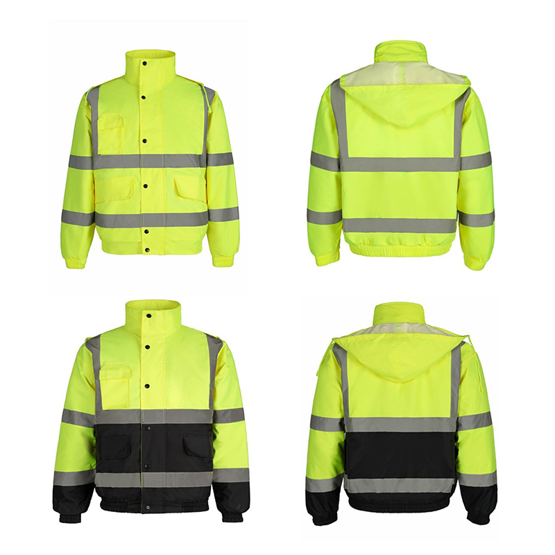 бомбардировщик конструкции куртки 5xl En471 Breathable дневной отражательный делает Hi Vis водостойким 2 в 1