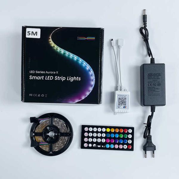 10m RGB LED Light Strip Multicolor Remote LED Tape Lights For Indoor Outdoor Hotel Lighting