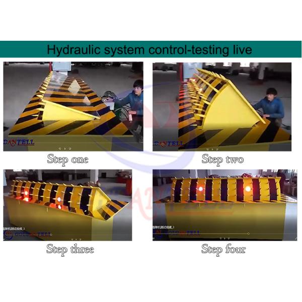 Блокатор дороги аэропорта гидравлический длина в 3 метра блокатор дороги безопасностью 220 вольт