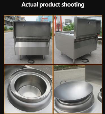 Fogão de indução resistente 12000W do único queimador para o equipamento da cozinha do hotel