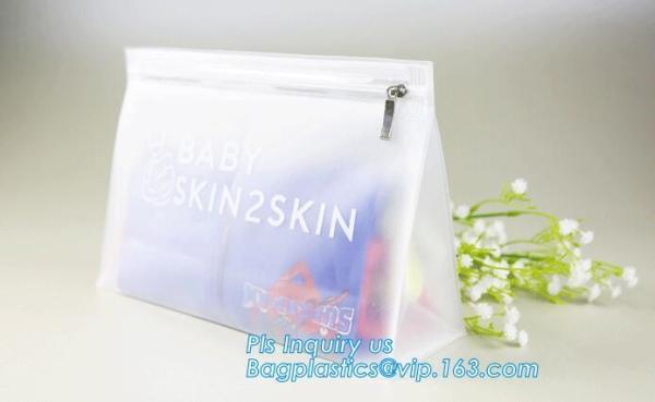 slider bag /clear waterproof cosmetic packaging bag, slider bag plastic zipper bag vinyl cosmetic bag, cosmetic clear me