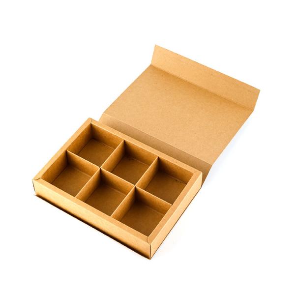 Caixa de biscoitos de papel kraft ecológico para embalagens de alimentos