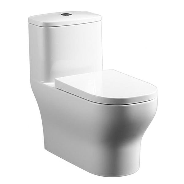 Europe Tricouplée 2 pièces Toilette salle de bain en céramique Toilette sanitaire Sanitaire sans bordure Retour au mur Toilette pour salles de bains