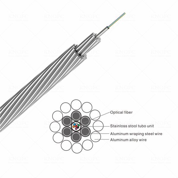 G652D Wiring Aerial Cable 12 Core OPGW Fiber Optic Cable