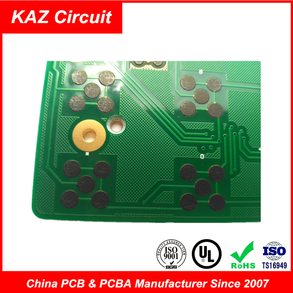 PCB платы с печатным монтажом углерода 2L FR4 1.6mm 1oz ENIG