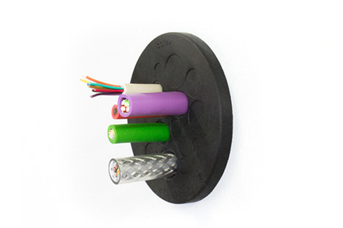 PC PA Cable Entry Plate Wheel Barrow Custom Plastic Parts Fabrication