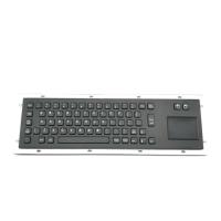IP65 Industrial PC Keyboard Stainless Steel With Full Functional 2 Keys Touch Pad
