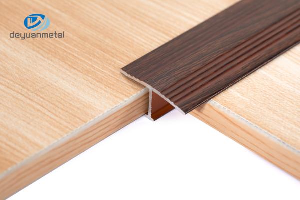 6063 Aluminum T Profiles 2500mm Anodized For foor decoration with anti-slip powder coating treament