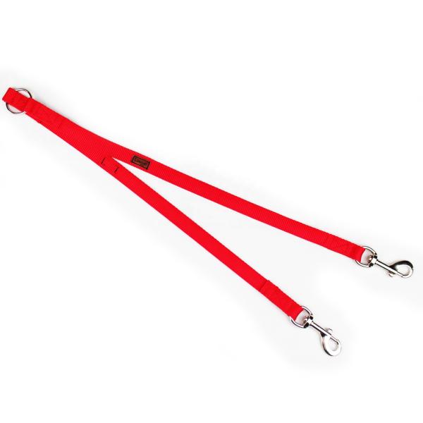Two Nylon Dog Leash Adjustable Length Dog Lead No-Tangle Two Hooks Dog leash