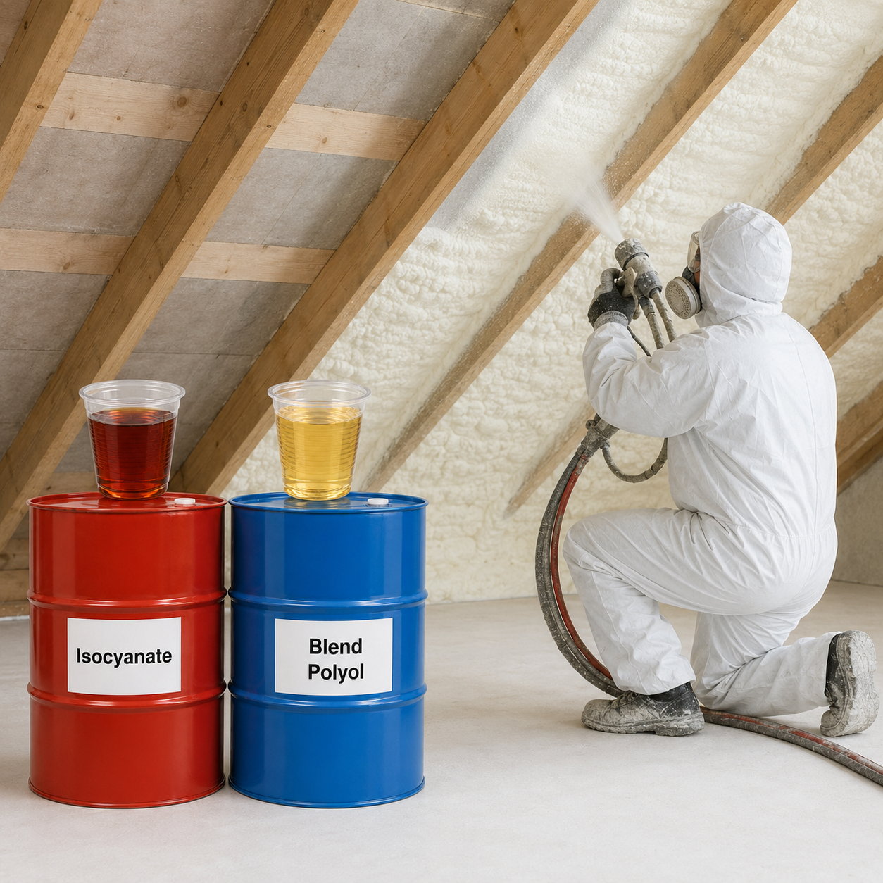B2 Grade Fire Retardant Polyurethane Foam Insulation