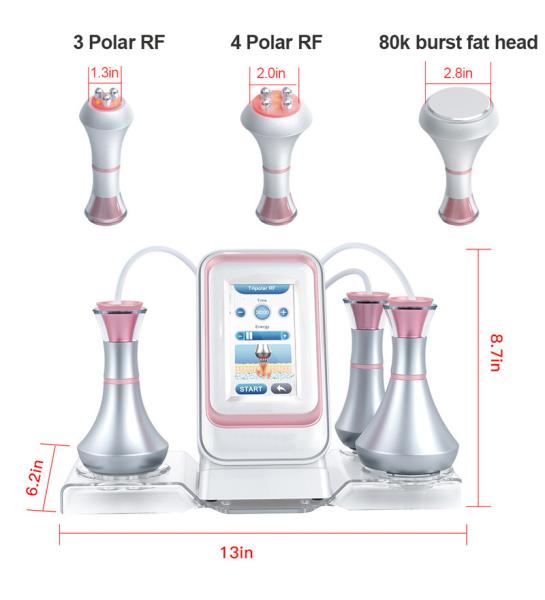 Multifunctional Weight Loss Face Lift 3 in 1 Ultrasonic Cavitation RF Machine