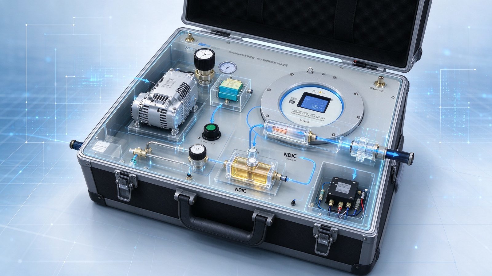 Explosion Proof Portable Gas Dew Point Meter Micro Water Analyzer For Natural Gas SF6 Field Use