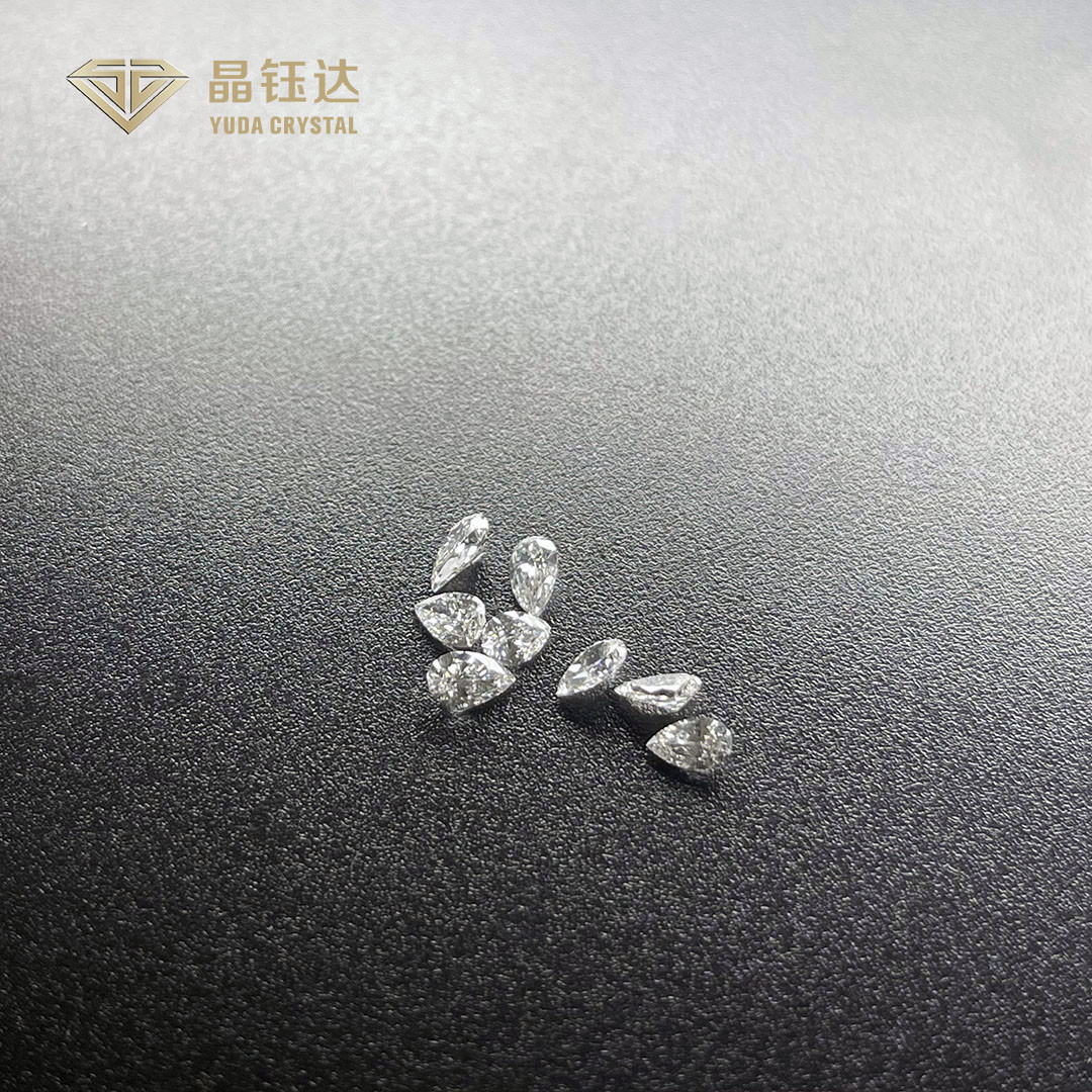 DEF VS SI HPHT Фанси-резание лабораторных бриллиантов 0.4ct 0.2ct Лабораторные выращенные груши бриллиант