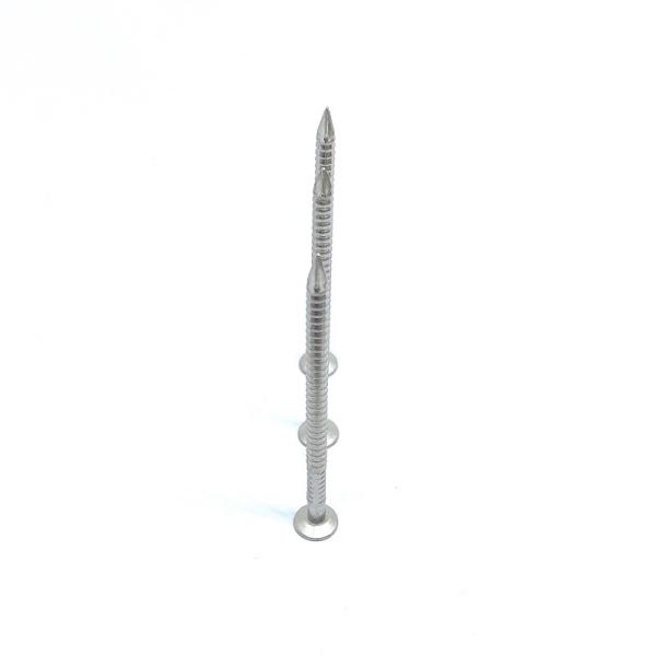 Clous annulaires plats d'acier inoxydable de tête avec Ring Shank For Decks And extérieur