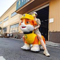 Manège électrique réaliste pour enfants, en forme d'animal, pour parc d'attractions et parc de loisirs