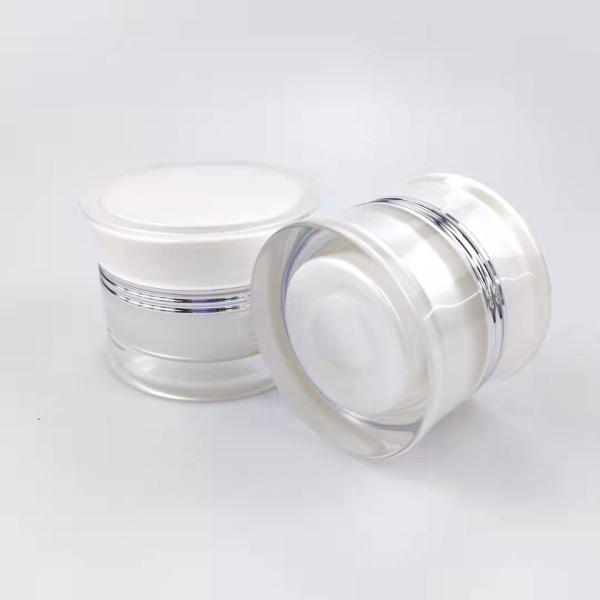 белый акриловый лосьон пластмассы насоса 50ml разливает бутылки по бутылкам Skincare лицевого лосьона косметические