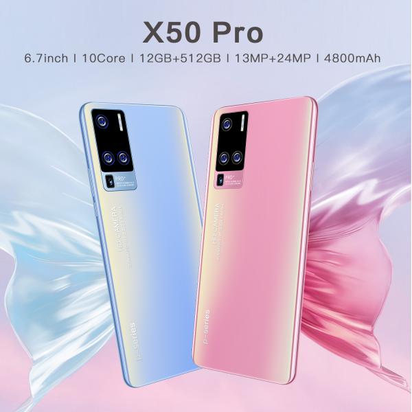 X50 Pro 12GB 512GB 6.7 Inch Unlocked Cell Phone 4800mAh Mobile Phones