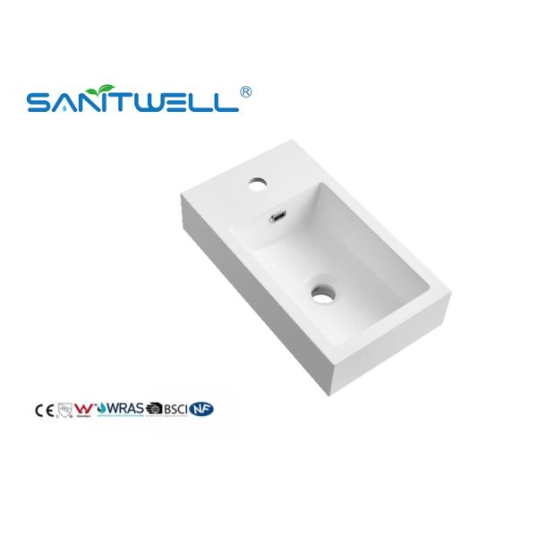 Размер толстого края SWZ460 различный подгонял раковины искусственного камня отверстия тазов камня одиночного прочного встречные верхние