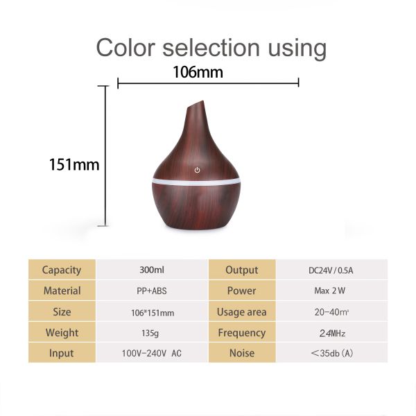 Advanced Ultrasonic Technology Diffuser For Consistent Mist Dispersion And Oil Preservation