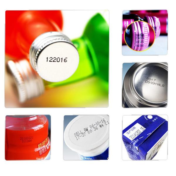 Continuous Small Character Inkjet Printer , Inkjet Date Code Printer With LCD Display