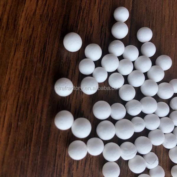 Perlas de porcelana cerâmica de alumínio inerte de alta densidade para HBS Fine e Performance