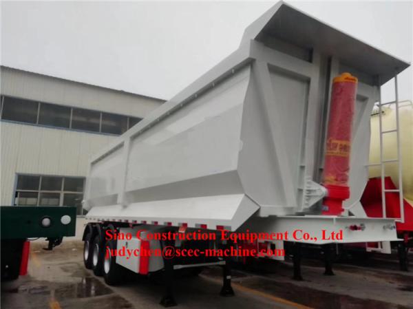 3 Fuwa Axles 50t Dump Semi Trailer 35cbm Dumper Box 13500 x 2500 x 3990mm