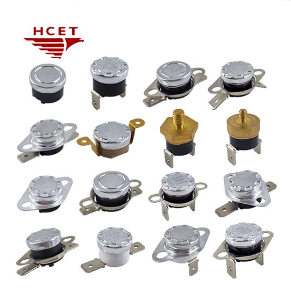 Adjustable KSD301 Thermal Switch Protector 50°C 16A NC For Heating Wearable Devices