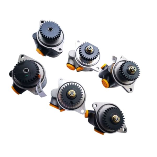 Weichai DZ9100130028 Hydraulic Steering Pump Engine Assembly for Shacman Dump Truck Spare Parts 612630030005 New Aluminum DZ9100130028