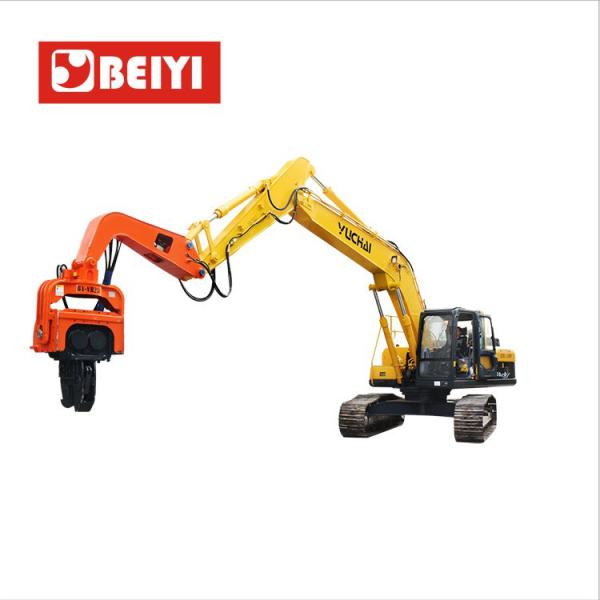 Chinese brand low price good quality rorating 20-30 ton excavator mounted hydraulic vibratory hammer  Model: BY-VH330