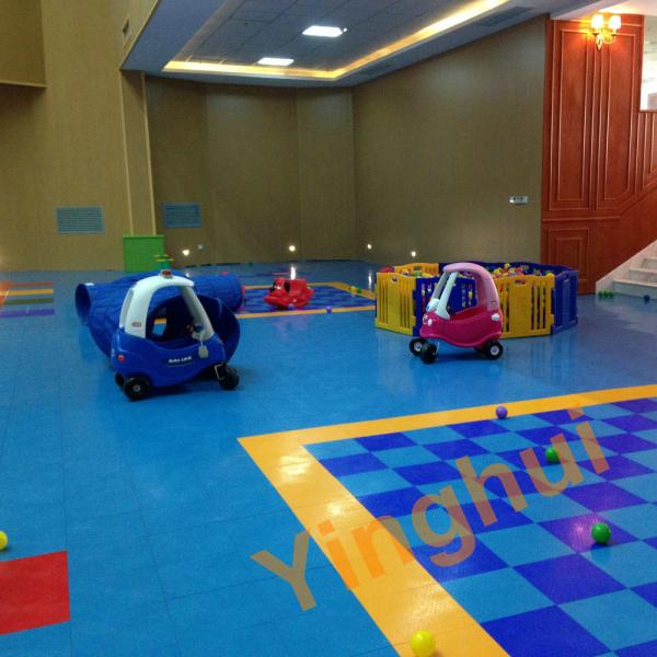 Interlocking Install Maple Wood Like Board Shock Absorbing Indoor PP Basketball Court Flooring Tiles