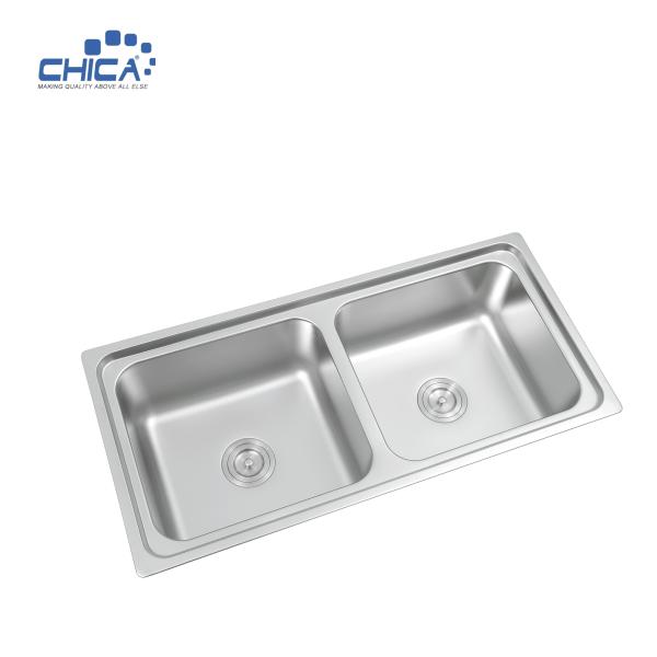 modern international SUS304 kitchen sink double bowl kitchen sink for house