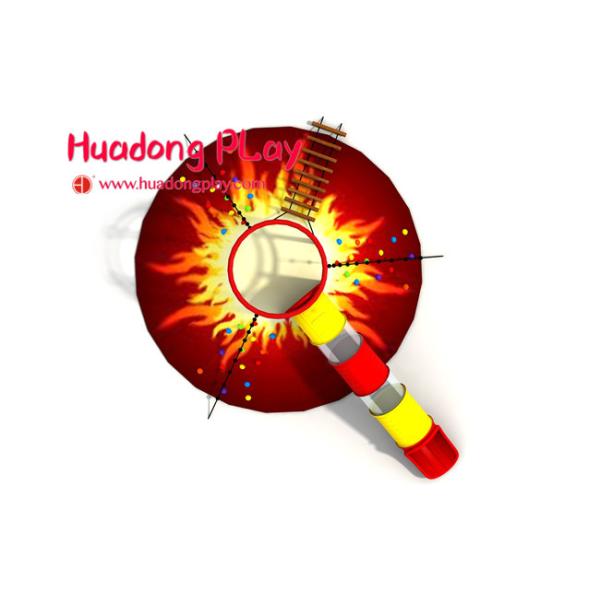 Volcano Slide Indoor Playground Equipment , Food Grade Indoor Playground Furniture Plastic Nontoxic