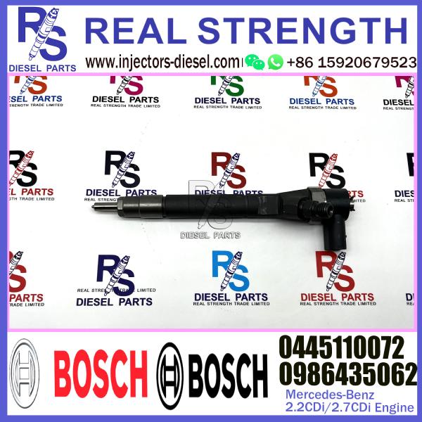 BOSCH injection Diesel Fuel Common Rail Injector 0445110072 0986435062 For Mercedes-Benz 2.2CDi/2.7CDi Engine