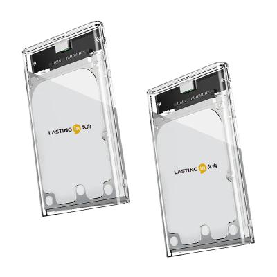 2.5 Inch SATA SSD Enclosure USB 3.0 Type-C Transparent Case