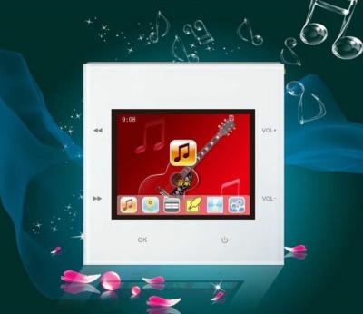 Intelligent Multi Room Audio Controller , home Audio in-wall Keypad panel music controller